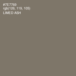 #7E7769 - Limed Ash Color Image